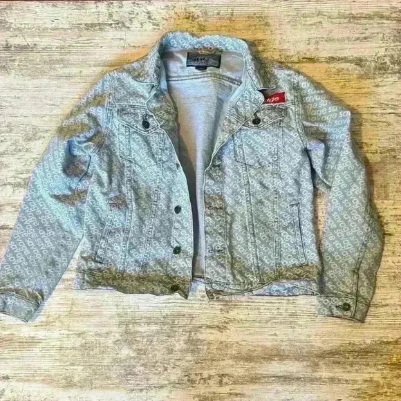 Brooklyn Cloth MFG Co denim blue Jean savage button up jacket women size Medium‎ - Picture 1 of 9